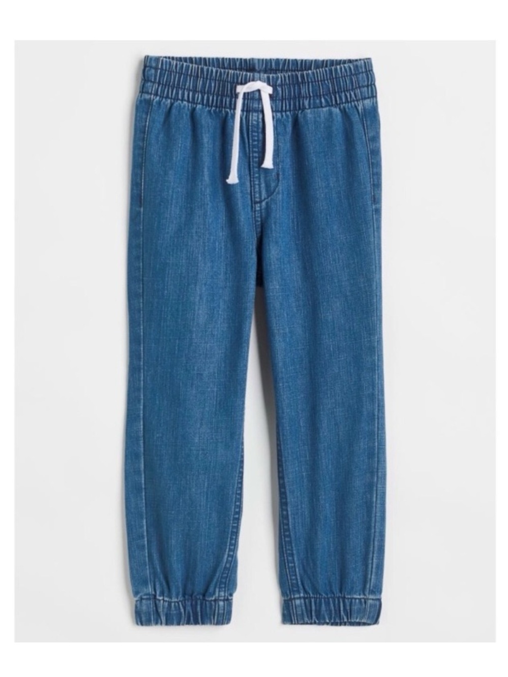 NEW! Kids Blue Denim Joggers | Size 7